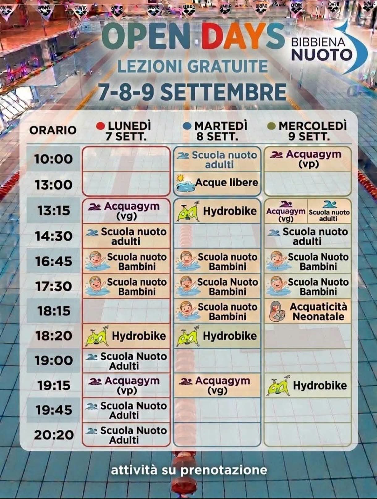 open day – settembre 2026